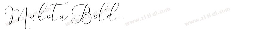 Makota Bold字体转换
